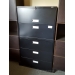 Staples Black 5 Drawer Lateral File Cabinet, Locking